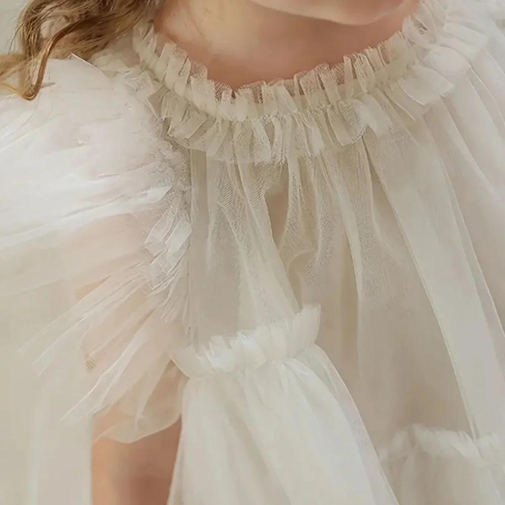 🌸 Ethereal White Tulle Dress for Little Girls, flower girls ✨✨✨💕